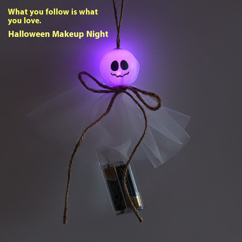 Halloween Ghost Dress Up Lieu Disposition Lumières colorées Chaîne d'éclairage Led