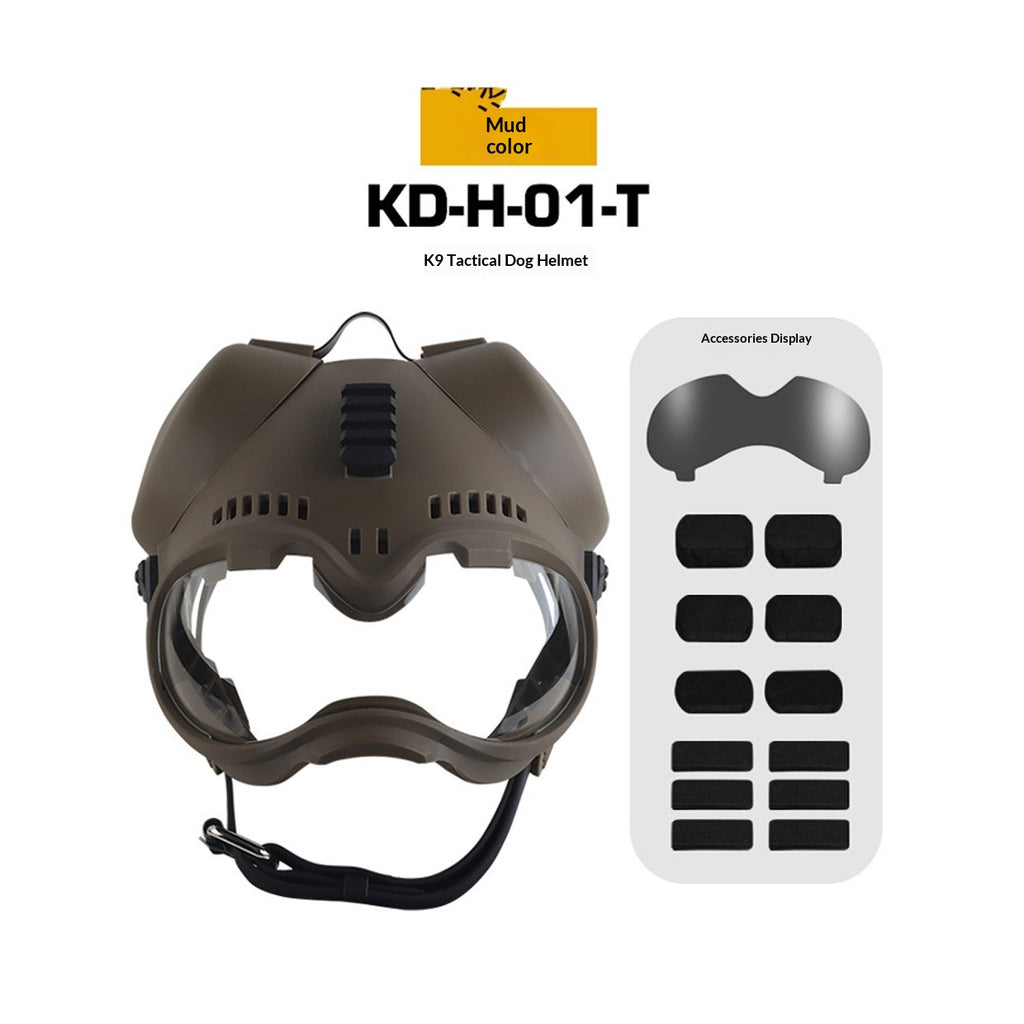 K9 Tactical Canine Head Masque d'entraînement Gants Protection Visage Bouclier
