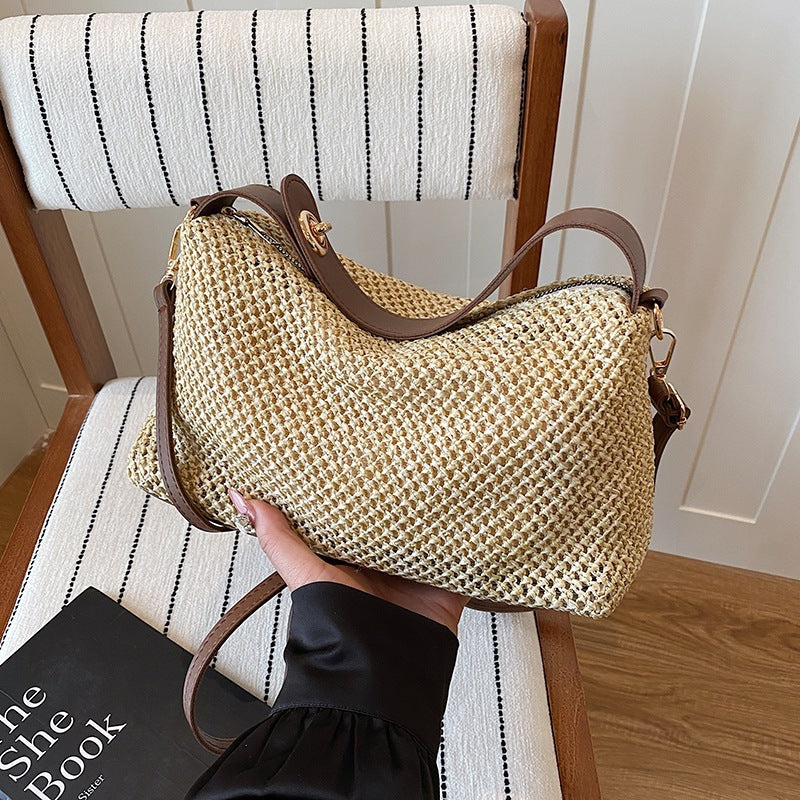 Sac à main plié de couleur contrastante pour femmes