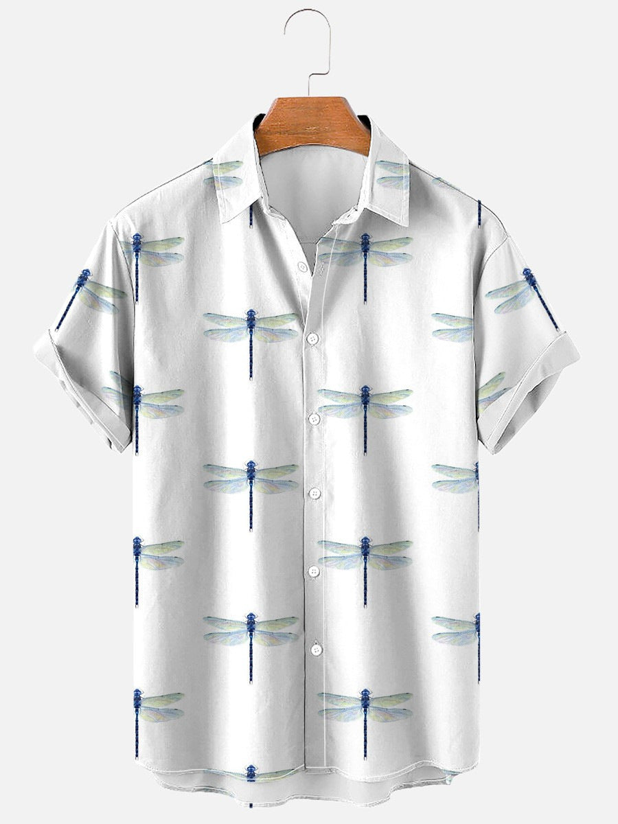 Chemise à manches courtes imprimé numérique 3D pour homme de grande taille