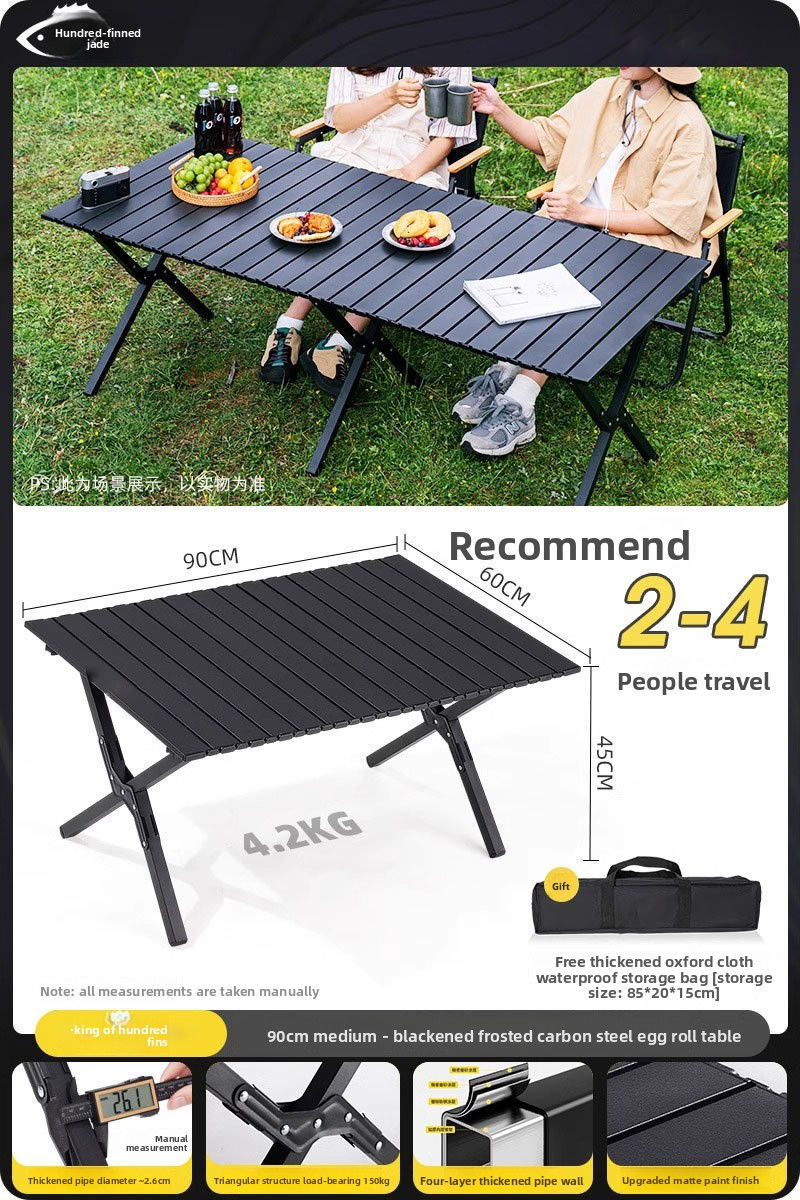 Outdoor folding table