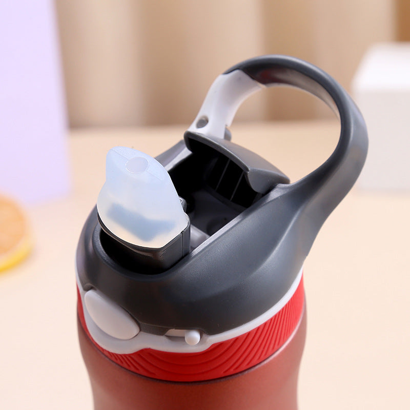 Bouteille d'eau en acier inoxydable 316 avec paille pour adultes