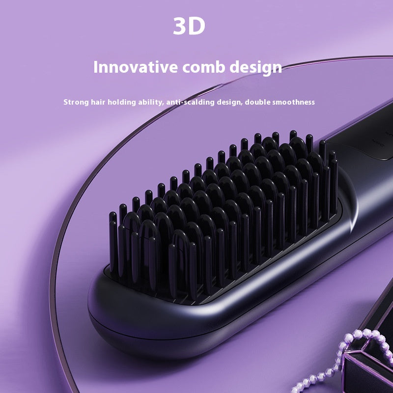 Combustion ménagère portable de charge Négatif Ion Comb à cheveux droits