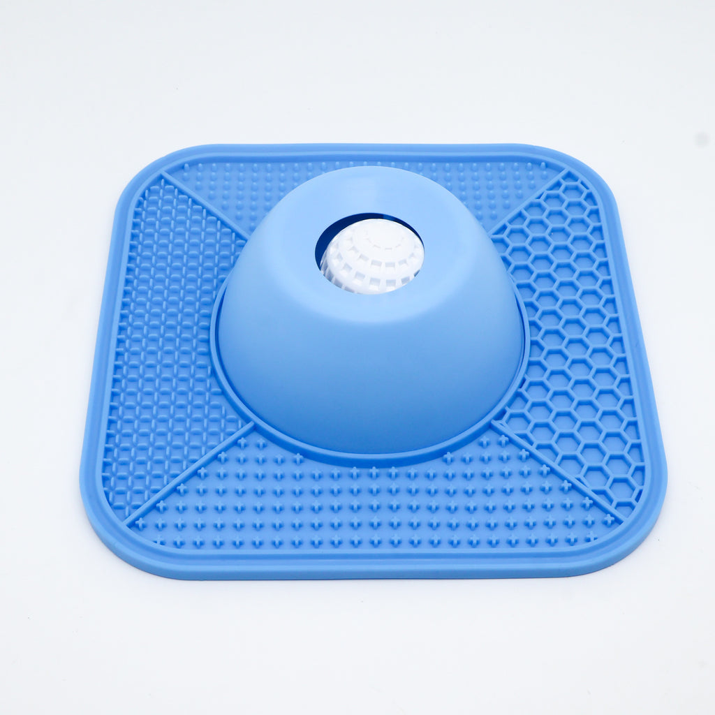 Bol antidérapant en silicone pour animaux de compagnie à alimentation lente