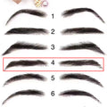 Hommes Crochet faux sourcils invisibles et trois dimensions