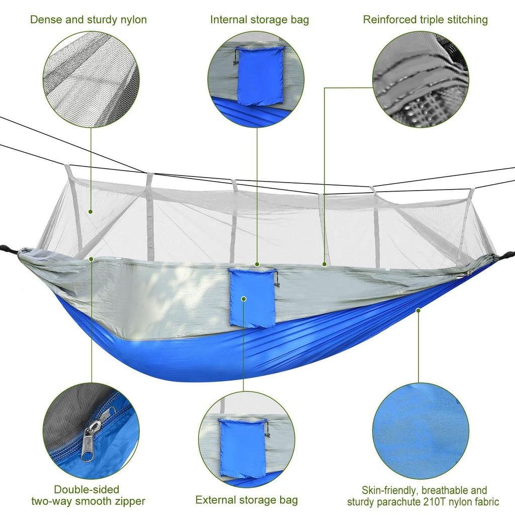 Hamac anti-moustique extérieur avec filetage fin