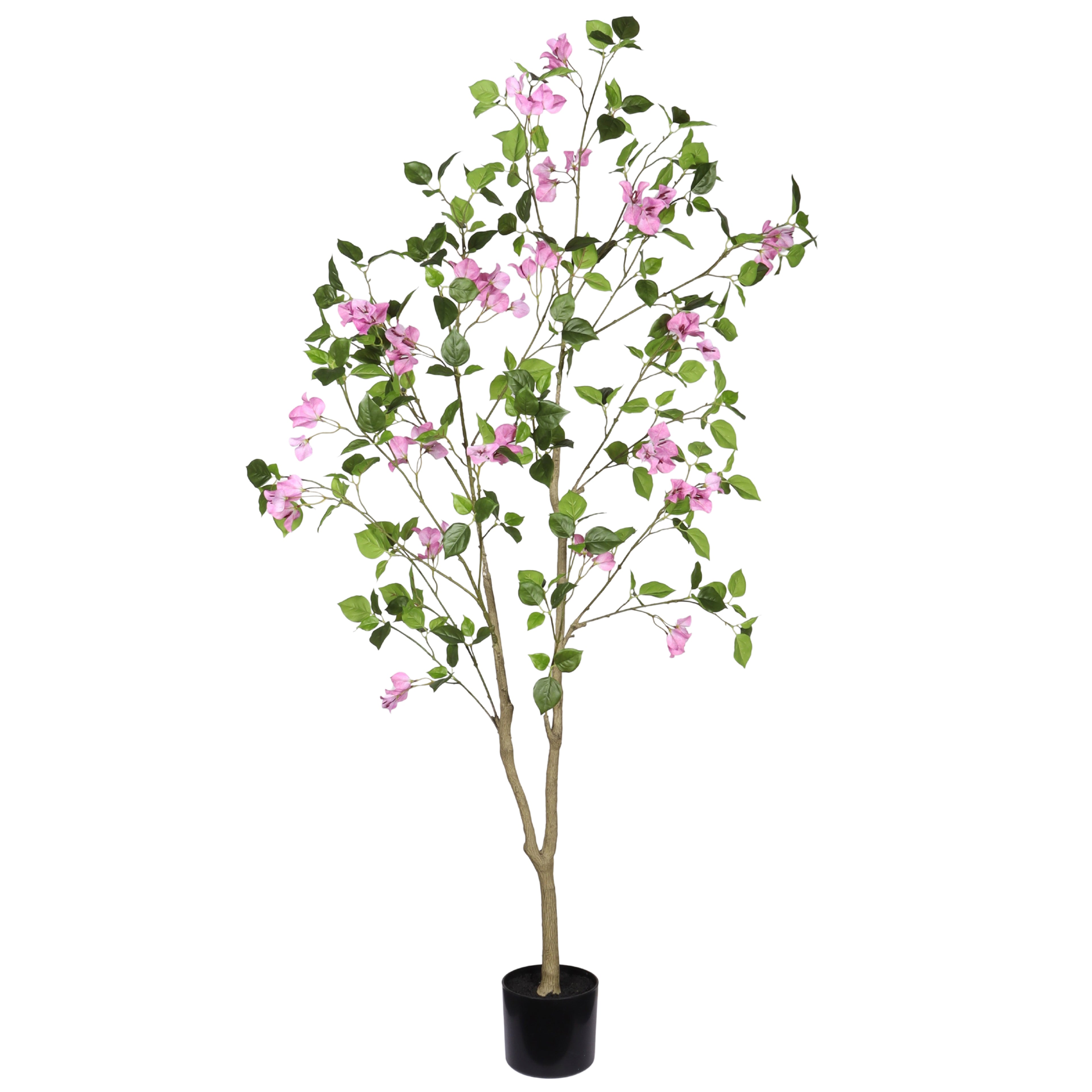 5FT Bougainvillea artificielle Arbre avec pot en plastique noir