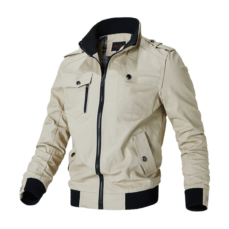 Veste Homme Veste Homme Coréen Casual Homme Stand Collar Printemps et Automne Hommes J