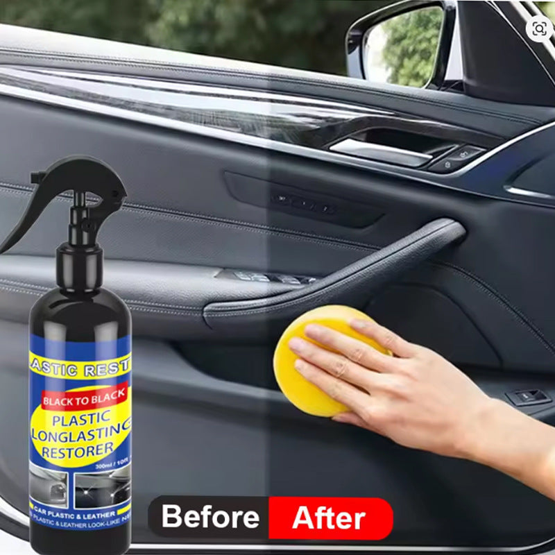 Restaurer en plastique de voiture retour à Black Gloss Spary