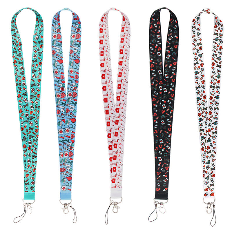 Mignon Docteur Cartoon Téléphone portable Lanyard