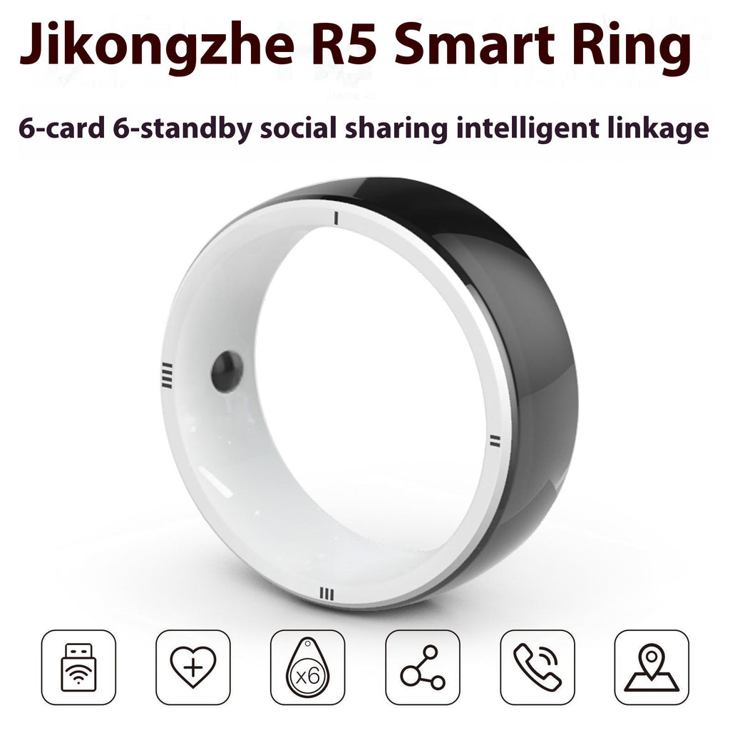 R5 Smart Ring Watch Convient pour l'écran rond de détection de pression artérielle Bluetooth