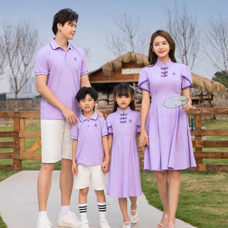 Hanfu Children's Clothing Chinese Style Short Sleeve Dress