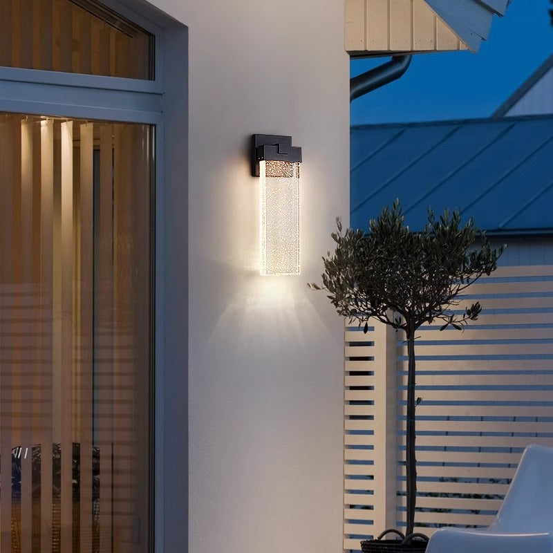 Black Outdoor Simplicity Courtyard Lampe murale LED