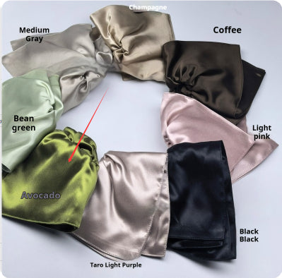 22mm Glossy Silk Square Hair Scarf