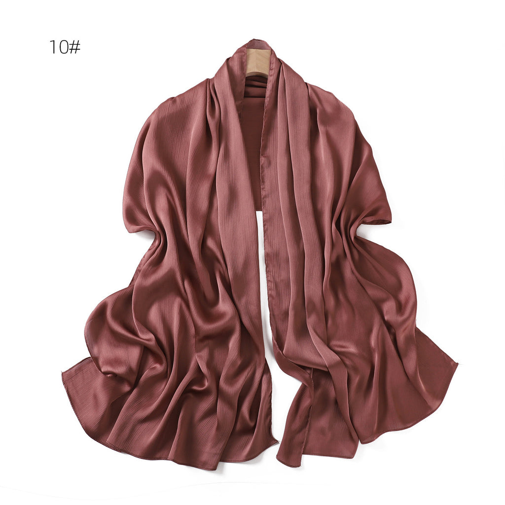 Solid Color Women's Summer Shawl Sunscreen Scarf