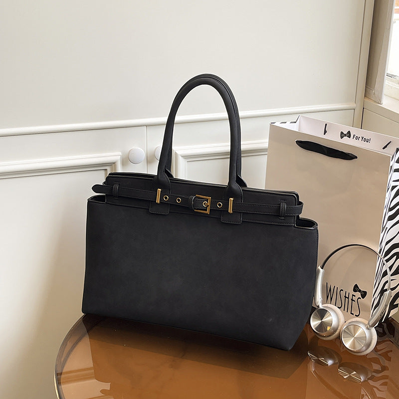 Sac à bandoulière vintage Matte de grande capacité