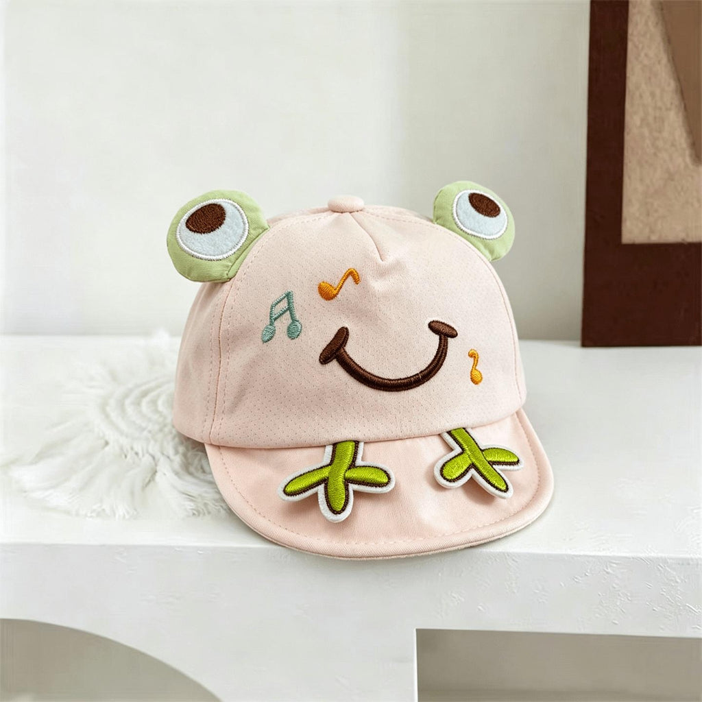 Les garçons et les filles de la grenouille musicale soft-top mignon et ludique casquette de baseball est approprié pour Ch