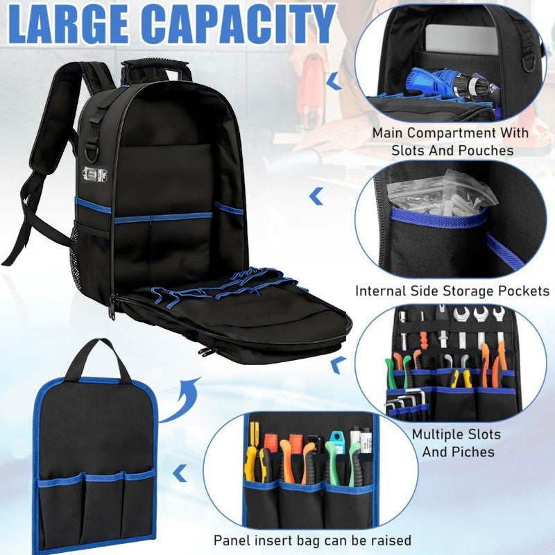 Sac à outils pour outils lourds Sac à outils électricien professionnel avec organisateur