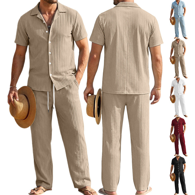 Ensemble casual Jacquard pour hommes