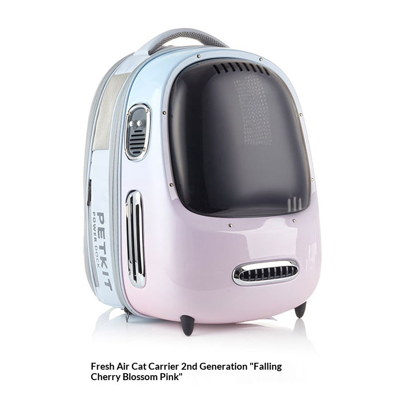 Pet Backpack Carrier pour chats avec ventilateur et ventilation d'air frais