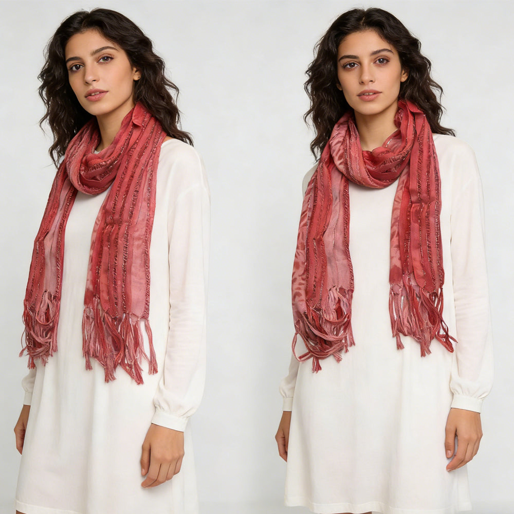 2-piece long Boho Scarf