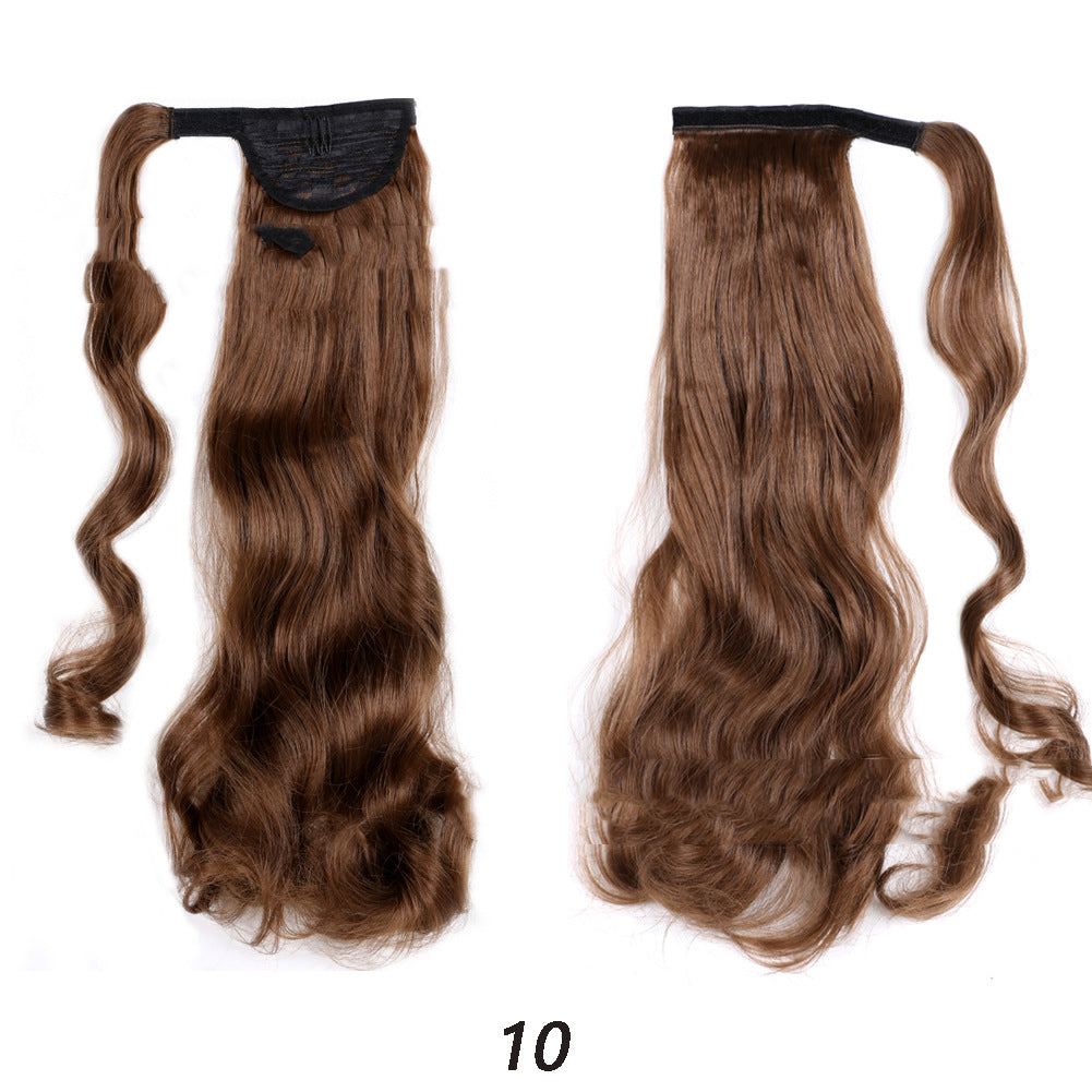 Perruque de fibre chimique dynamique Velcro Ponytail