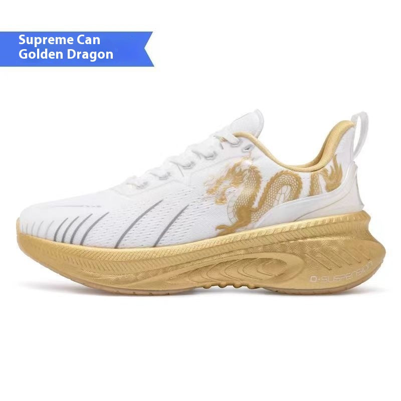 Shock absorption and reverse running shoes