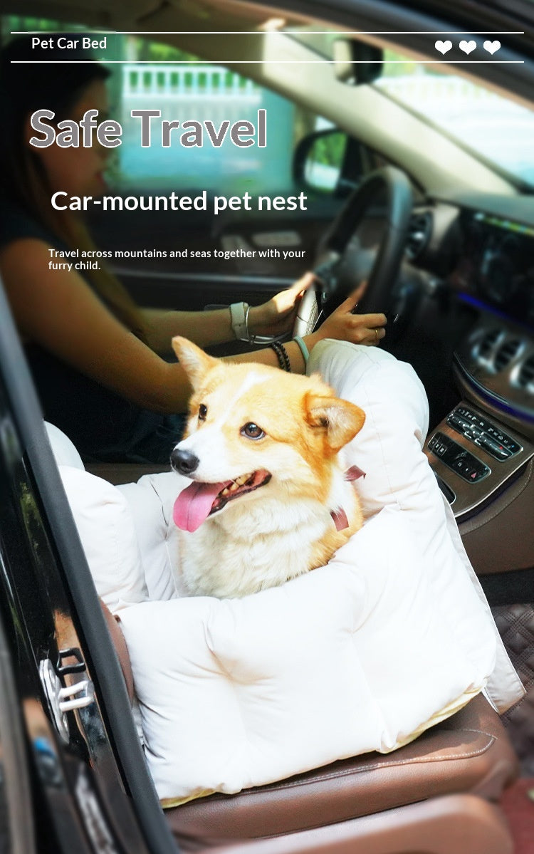 Imperméable amovible voiture portable de sécurité siège lit pour les animaux de compagnie