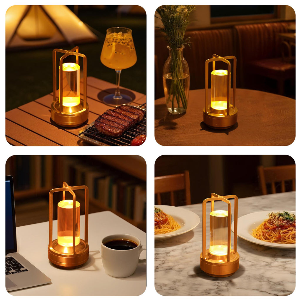 Lampe de table à commande tactile portable 2pcs avec batterie de 5000mAh