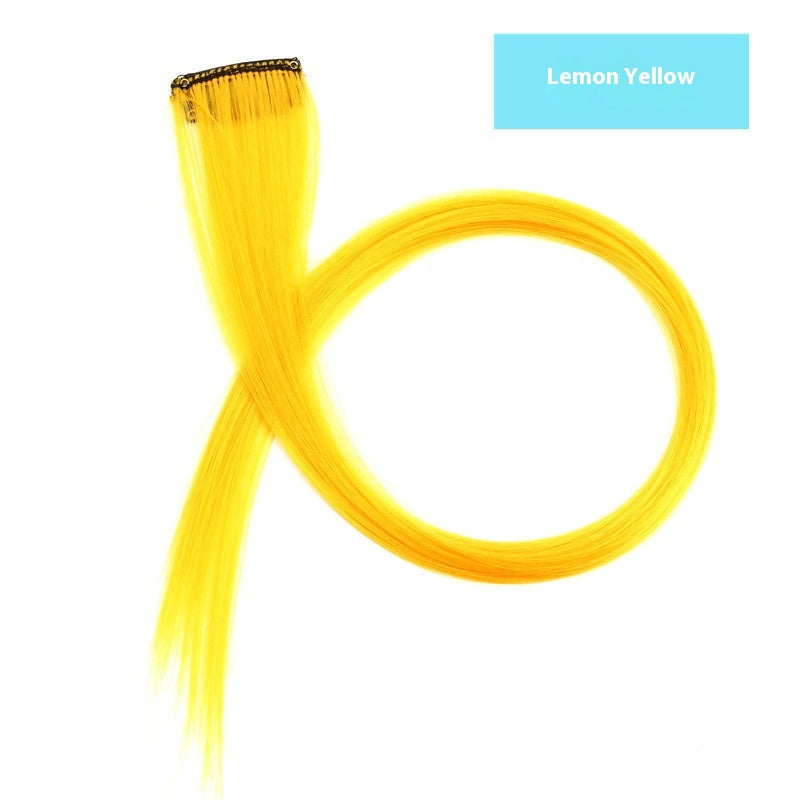 Couleur cheveux suspension oreille perruque teinte ensemble cheveux extension couleurs bandes