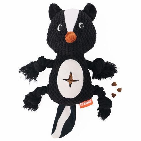 Durable squeaky plush toy for tough chewers