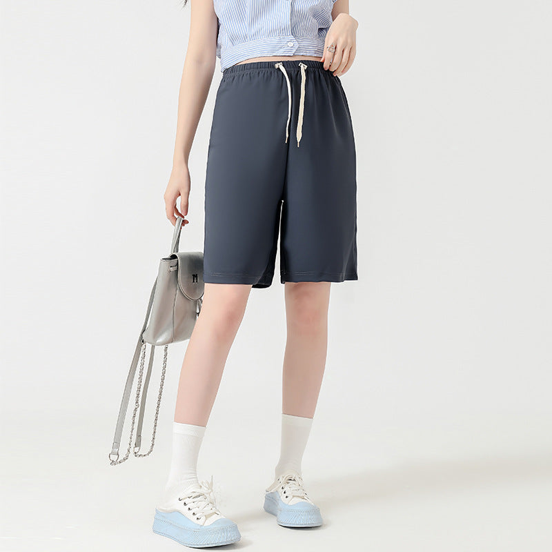 Le short des femmes enceintes Cropped L'été des femmes hors de portée mince haute taille large jambe