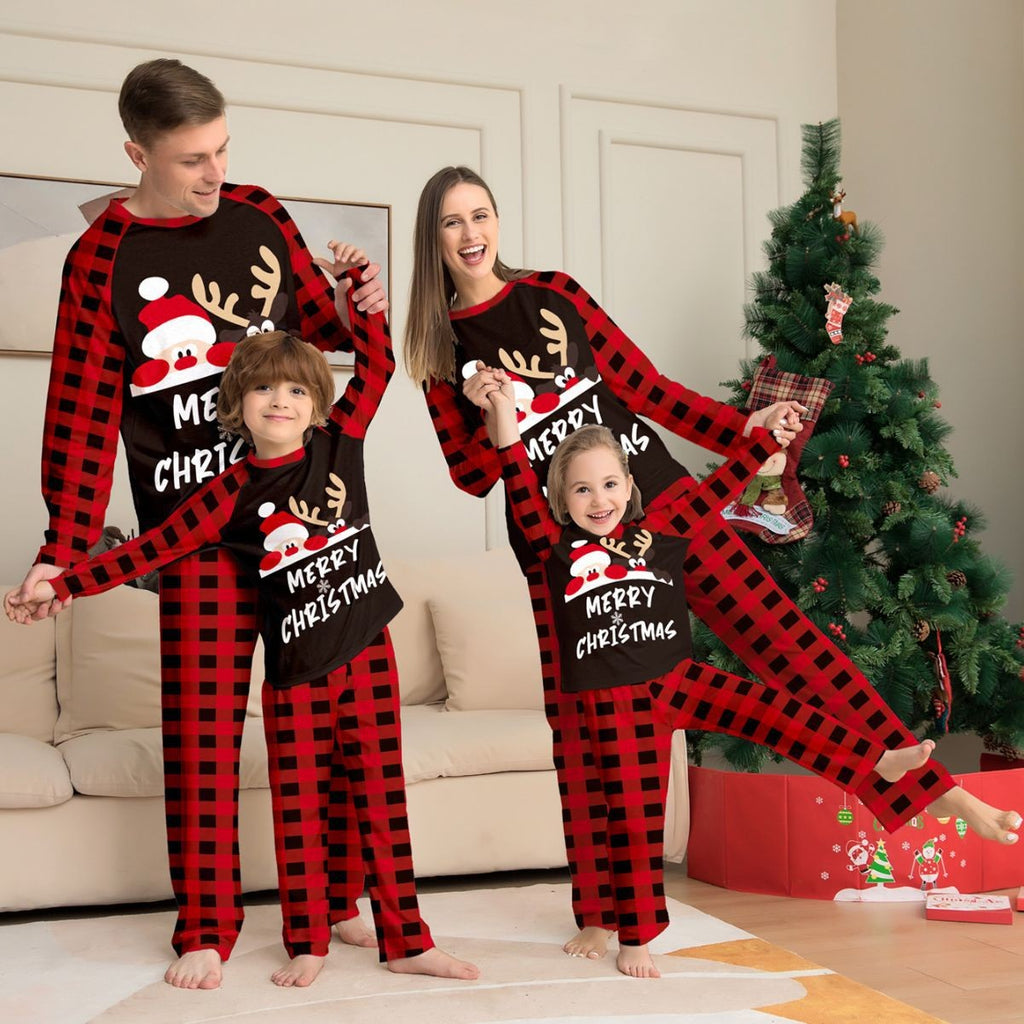 Lettres mignonnes Imprimées Costume parent-enfant de Noël