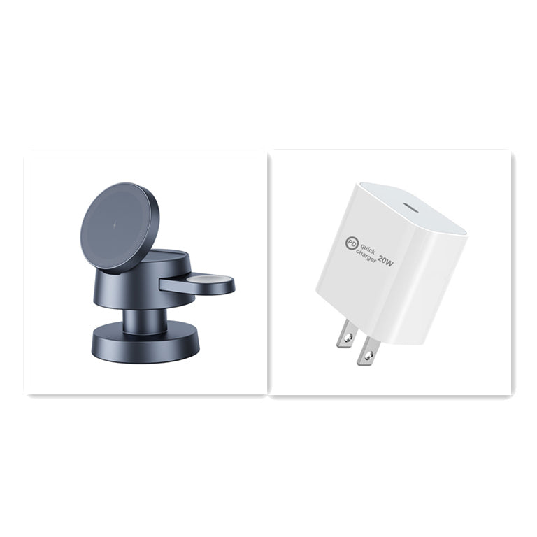 Small Night Light Three-in-One Magnetic Wireless Charger