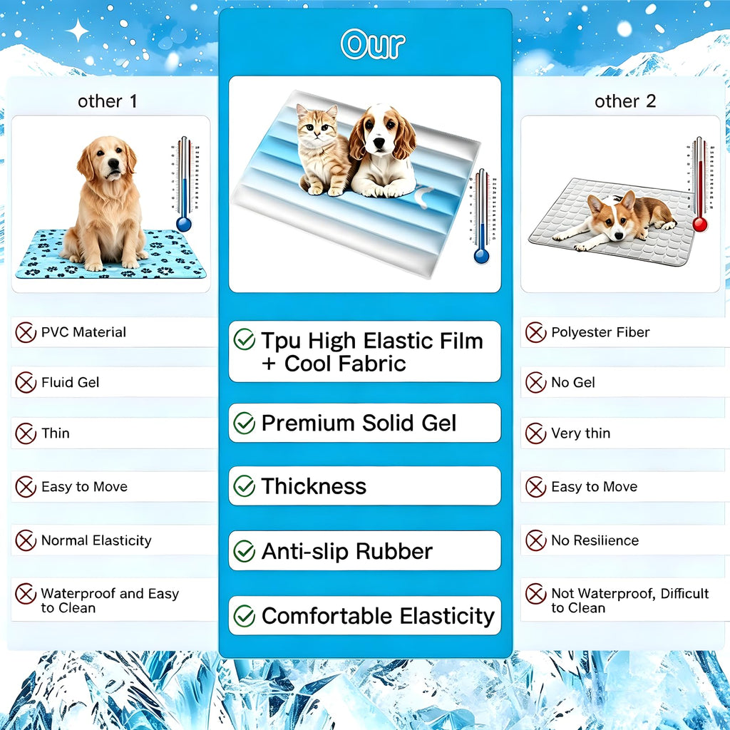 Tapis de refroidissement pour chiens