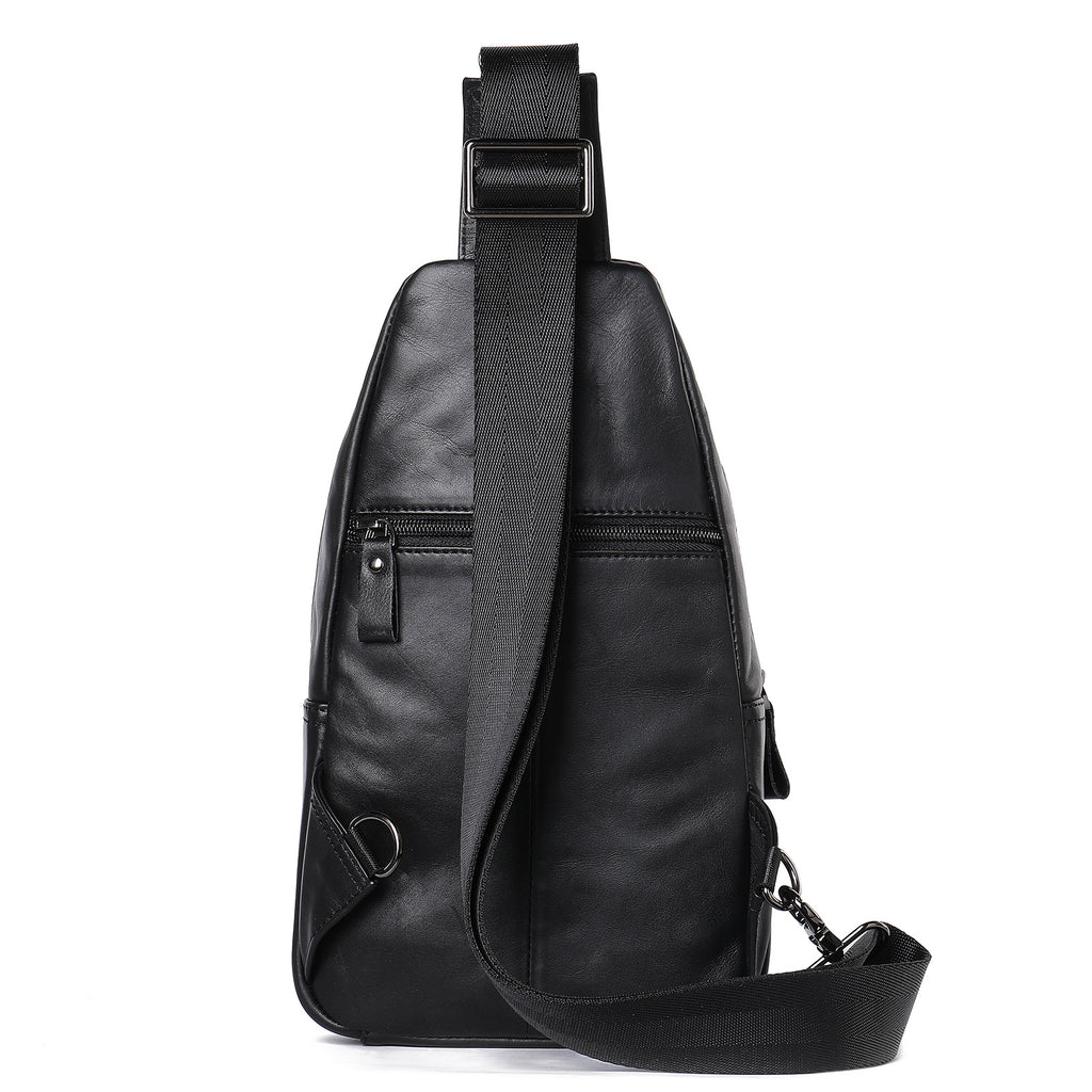 Sac de poitrine en cuir pour hommes