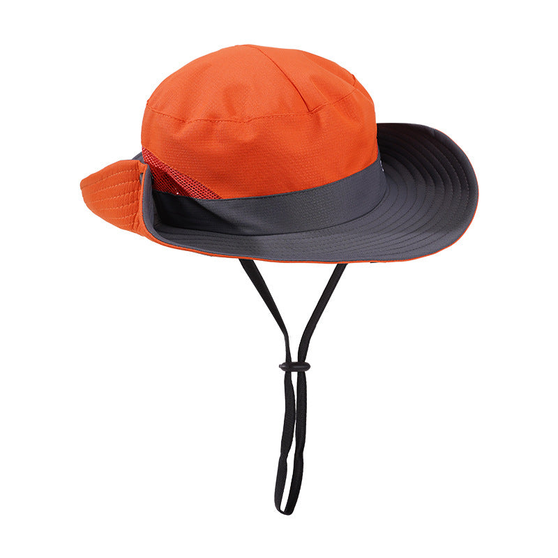 Chapeau à seau large en forme de soleil prêt à la queue de cheval