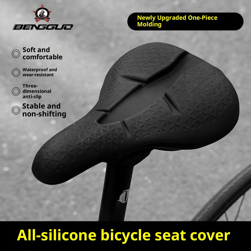 Couverture de selle de vélo ultra-douce pour prévenir la douleur de cul