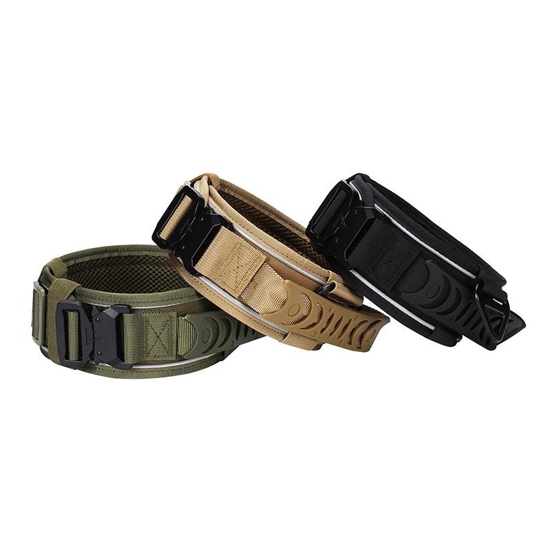 Collier de chien en nylon réfléchissant et laisse extérieure pour animaux de compagnie