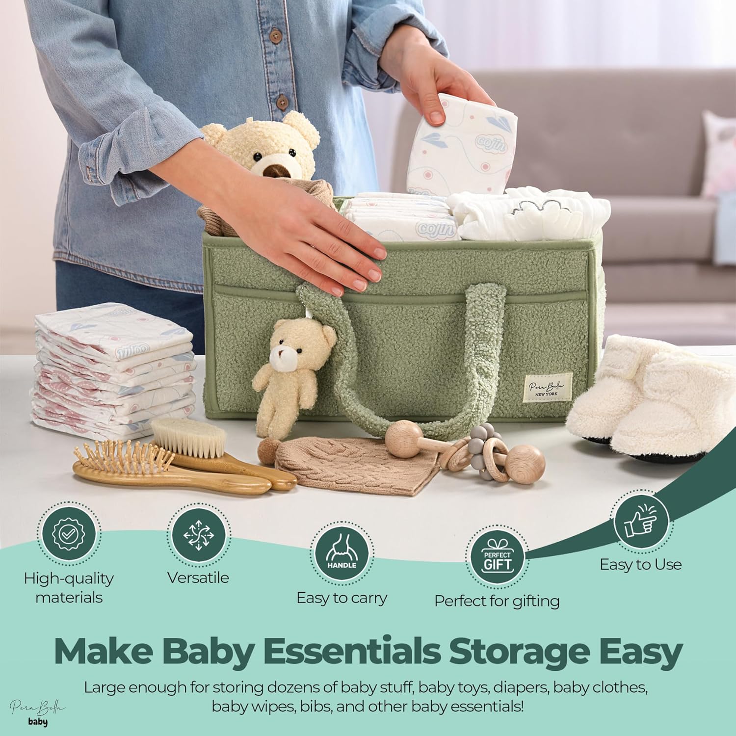 Diaper Caddy Organisateur pour changer de table
