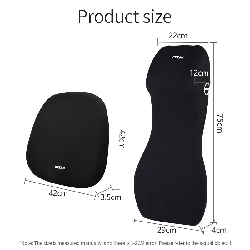 Coussin d'appuie-tête de taille automobile Mousse à mémoire en une pièce