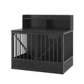 Crate de chien grande capacité multifonctionnel Spacieuse Kennel de Top Pet avec 2 Compa de stockage ouvert