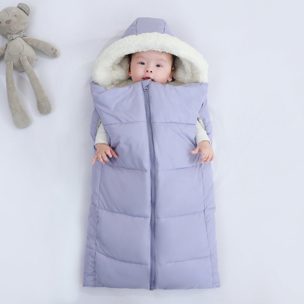 L'automne et l'hiver chaud Épaisseur à capuchon Nouveau-né Swaddle