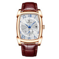 Carré hommes calendrier lumineux Mode Quartz montre