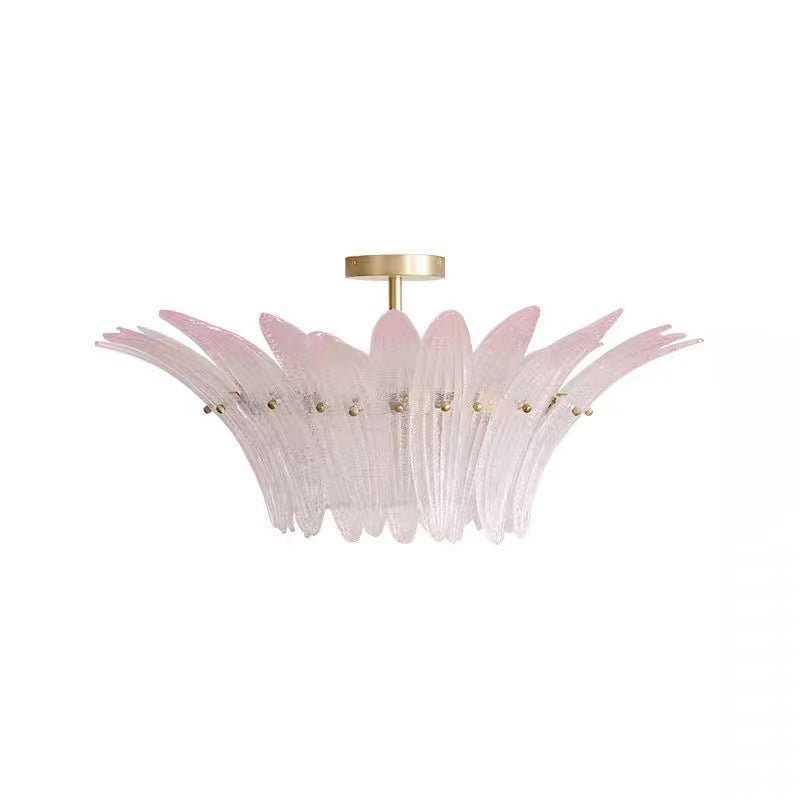 Lustre vintage de style français en retro crémeux