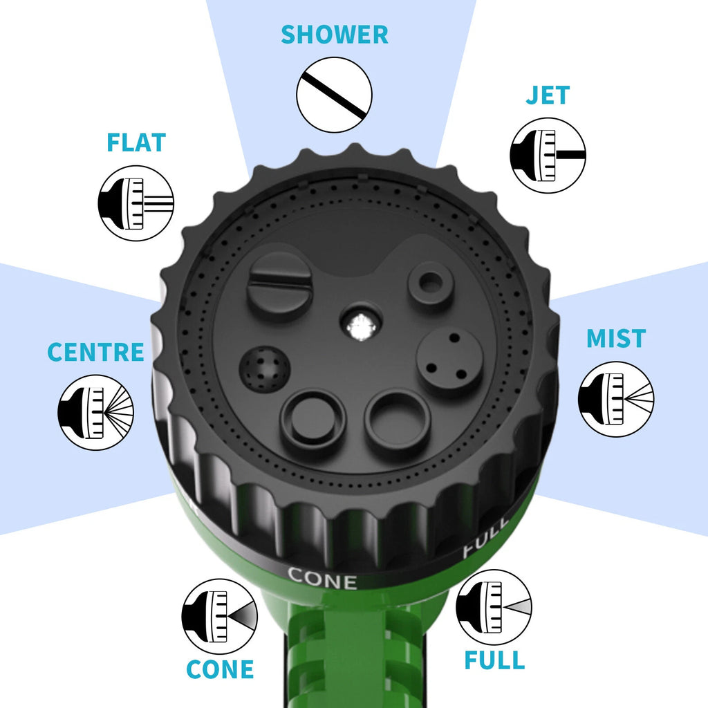 Tuyau de tuyau de jardin extensible 25ft à 250ft Anti Kink 7 fonction Spray d'eau 30m