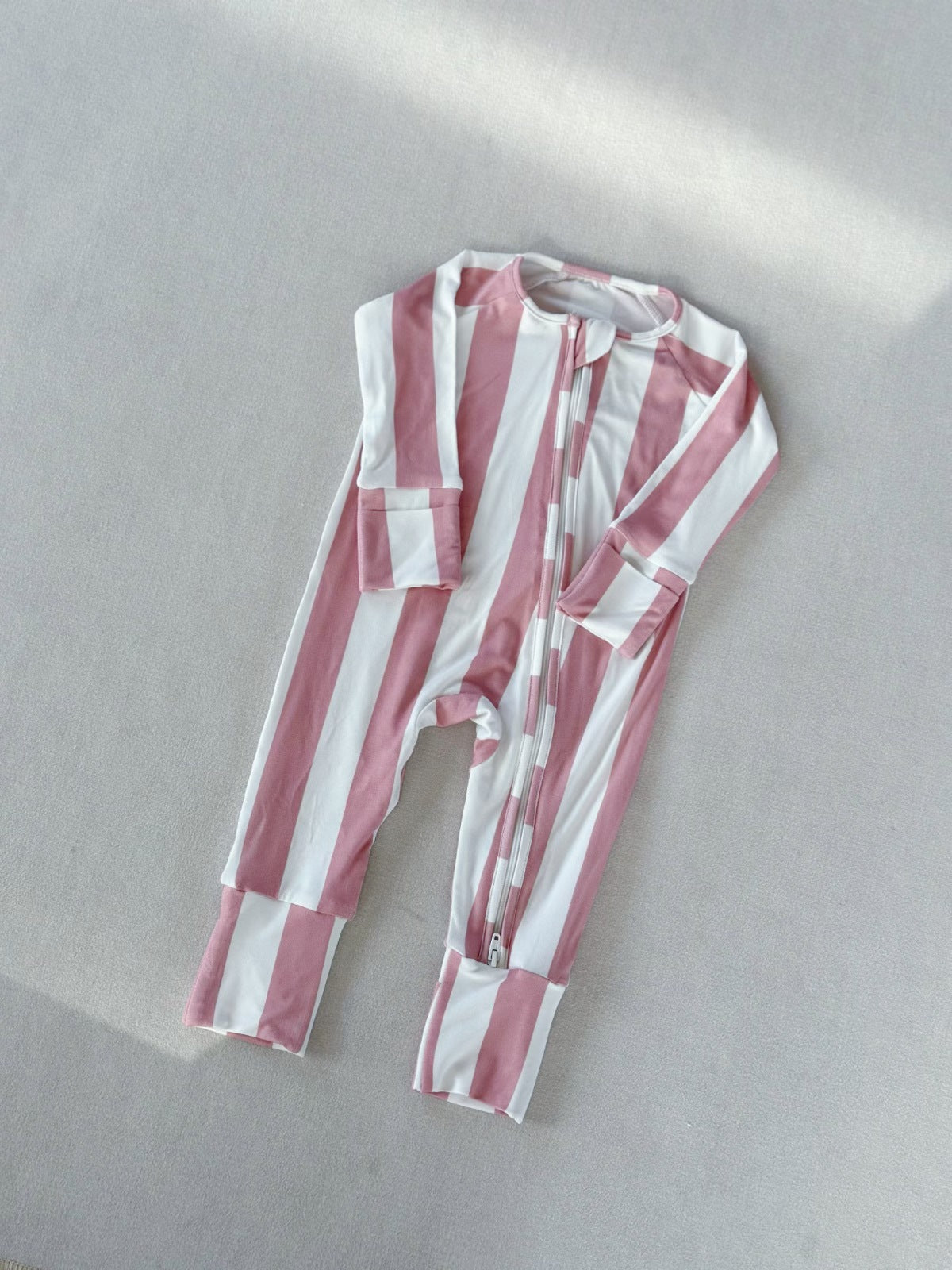Arrivée Imprimé Bamboo à rayures Fibre Baby Onesie