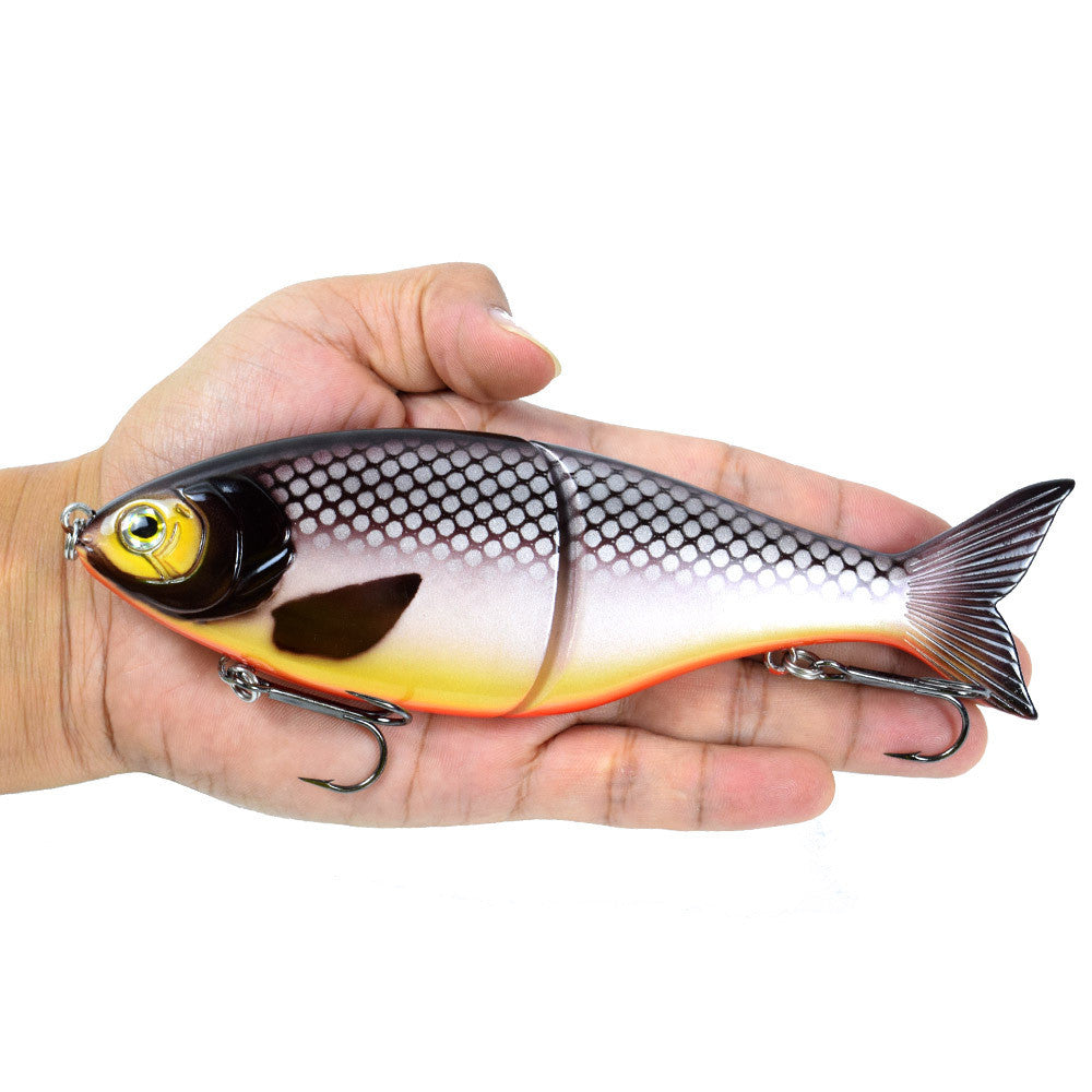 Wo-section Metal Connection Lure Lure Submersible S-forme Multi-section Fishing Lure