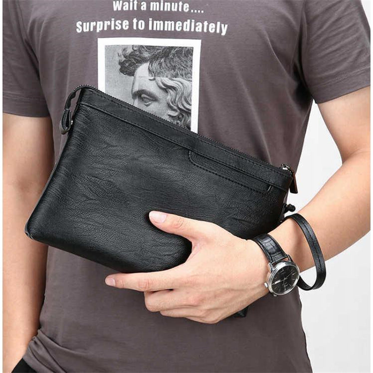 Clutch cheveux hommes Clutch Street Casual Wrist Changer de sac homme