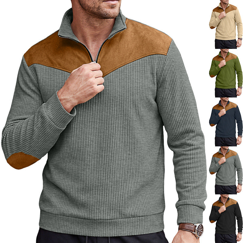 Men's Long-Sleeve Hooded Shirt
